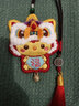 暖貓醒獅刺繡diy手工制作禮物生肖材料包自繡情侶護身符車(chē)掛件送男友 舞獅小雞[繡繃+薰衣草+禮盒] 曬單實(shí)拍圖