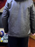 恒源祥仿羊羔絨兩面穿連帽夾克男士皮毛一體男裝休閑外套男秋冬季款 連帽灰色【雙面可穿】 180/96A(建議125-140斤) 曬單實(shí)拍圖