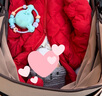 乖奇熊【三防羽絨服連體衣】嬰兒秋冬季保暖連帽衣服寶寶喜慶新年拜年服 中國紅 100cm 曬單實拍圖