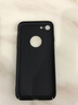 柏美惠 蘋果7plus手機殼iPhone7磨砂硬殼保護套超薄平果了露logo標志漏標黑七的外殼 蘋果7(4.7英寸)  - 石墨黑 曬單實拍圖