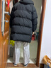 尚明倫 冬季超長(cháng)款棉衣男過(guò)膝保暖連帽外套寬松大碼韓版潮流情侶棉服 黑色 2XL 175-210 曬單實(shí)拍圖