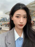 HEFANG何方珠寶鎏光碎雪耳釘銀耳飾女士輕奢高級(jí)感生日禮物送女友老婆 金色 曬單實(shí)拍圖