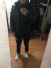 年濛口男士羽絨服男新款冬季加厚保暖男士外套短款男裝白鴨絨 黑色 2XL 130-145斤 曬單實(shí)拍圖