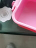 兔子食盒料盒兔用防扒食槽喂食器饲料固定防翻食盆二合一草架碗 方形2和1食盒(红色) 实拍图
