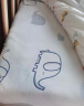 可优比（KUB）婴儿床床笠针织隔尿宝宝床儿童床罩床笠 经典【哈尼小象】针织全棉 100*56cm 实拍图