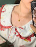 卡百瑞黃金貓背熊kt貓吊墜hello kitty凱蒂貓項鏈足金999送女友節(jié)日禮物 貓背熊吊墜約0.9-1克/帶證書 曬單實拍圖