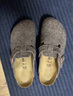 BIRKENSTOCK勃肯德國進(jìn)口男女款羊毛氈外穿軟木Boston包頭拖鞋 棕色窄版0160583 36 曬單實(shí)拍圖