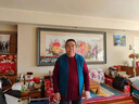 鹿王【全羊絨】【七夕】羊絨衫男士針織內(nèi)搭馬甲商務(wù)半高領(lǐng)拉鏈背心 藍(lán)色 2XL 185/100A 曬單實(shí)拍圖