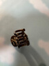 saradear韓國FRANCE精致小發(fā)夾迷你小號發(fā)量少抓夾 法式劉海夾公主頭發(fā)飾 深咖花紋 曬單實(shí)拍圖