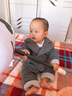 邦詩(shī)婕黎男小童紳士禮服裝嬰兒燕尾服套裝百歲抓周服寶寶西裝英式春夏秋冬 紳士灰燕尾外套三件套(夾薄棉) 80 (建議身高80-90厘米) 曬單實(shí)拍圖