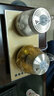德源（DEYUAN）涌泉式全自動(dòng)底部上水電水壺玻璃智能蒸煮茶具燒水壺保溫自動(dòng)斷電加熱DZS19底部上水雙爐香檳色 20*37CM（禮包款） 1L 曬單實(shí)拍圖