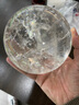 親美天然白水晶球擺件白色水晶原石打磨玄關(guān)客廳前臺辦公室擺件商鋪 精選直徑12cm（配底座+證書） 曬單實拍圖