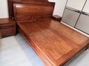 唐煌軒紅木家具緬甸花梨（學(xué)名：大果紫檀）雙人床實(shí)木大床簡(jiǎn)約中式婚床帶收納儲物大床 定金（付清發(fā)） 曬單實(shí)拍圖