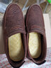 布瑞京老北京布鞋秋冬季男款二棉鞋男士休閑薄棉軟底中老年爸爸大碼男鞋 棕色 38 曬單實(shí)拍圖