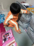 moimoln小云朵童裝秋季中小童兒童男女童撞色運動休閑戶外套裝上衣兩件套 橘色-熱氣球系列 100 cm套頭設計 曬單實拍圖
