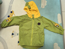 G.duck小黃鴨男童外套春秋裝2024新款洋氣兒童衣服男寶寶連帽衫小孩穿的 0098草綠色 110 建議100-105cm3-4歲 曬單實(shí)拍圖