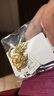 中鑫珠寶黃金耳環(huán)葉子耳墜女款999.9足金樹(shù)葉耳圈送媽媽女神節(jié)楓葉金首飾 5.08g 曬單實(shí)拍圖