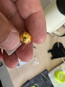 愛(ài)名黃金八方來(lái)財銅錢(qián)珠 足金999錢(qián)幣轉運珠貔貅DIY隔珠男女 10mm（約0.9克） 曬單實(shí)拍圖
