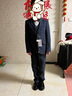 ELPA 新款童鞋男童鞋皮鞋亮面漆皮系帶兒童禮服皮鞋演出鞋子 NS0017純黑色 33 內(nèi)長21.1cm 曬單實(shí)拍圖