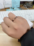 芊芽戒指女日韓版簡(jiǎn)約個(gè)性刻字母love尾戒指女情人節七夕禮物送女友 美號7號 曬單實(shí)拍圖