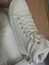 笠足典高幫板鞋男鞋新款小白鞋冬季加絨保暖棉鞋青少年個(gè)性百搭時(shí)尚韓版休閑鞋 白色加絨 40運動(dòng)碼 曬單實(shí)拍圖