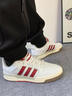 阿迪達斯（adidas）官網(wǎng)官方男鞋 龍年中國紅新年款運動鞋耐磨防滑低幫休閑鞋板鞋 白紅-FW3462 42.5 曬單實拍圖