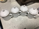 天澤 景德鎮(zhèn)茶杯陶瓷辦公杯子純白家用帶蓋水杯會(huì)議杯手繪玲瓏描金杯 描金玲瓏-竹 曬單實(shí)拍圖