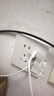 國際電工（FDD）暗裝灰色五孔USB電腦插座空調多孔一開(kāi)八孔十孔墻壁插灰色插座86 五孔帶雙USB插座 曬單實(shí)拍圖