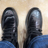 沙馳男鞋2025新款男款工作鞋男士鞋子時(shí)尚水牛皮個(gè)性時(shí)髦休閑皮鞋 黑色（402362328Z） 42 歐碼（國碼43） 曬單實(shí)拍圖