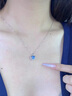 中國黃金（CHINA GOLD）海洋之心鉑金項鏈女白金愛心吊墜七夕情人節(jié)禮物送女友老婆生日 【京速達】鉑金海洋之心項鏈 曬單實拍圖