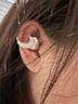 韶音（SHOKZ）OpenDots ONE動(dòng)鈦圈開(kāi)放式藍牙耳機耳夾式無(wú)線(xiàn)耳機藍牙跑步運動(dòng)耳機E310 星際白 曬單實(shí)拍圖