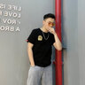 簡拓 2021夏季新款中華青年重工刺繡純棉短袖t恤男個(gè)性國潮民族風(fēng)學(xué)生圓領(lǐng)上衣潮 黑色 XL碼 曬單實(shí)拍圖