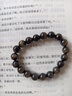 晶通天然金曜石手鏈男士雙金眼黑曜石一線(xiàn)雙貓眼手鏈女手串弧形送證書(shū) 珍藏金剛圈 8mm小巧女款 曬單實(shí)拍圖