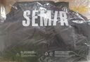森馬（Semir）輕松羽絨|羽絨服女寬松連帽面包服時尚冬防潑水防風外套百搭 黑色（灰鴨絨）90001 M 曬單實拍圖