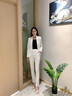 古緹琪職業(yè)裝女裝套裝氣質(zhì)女神范韓版時(shí)尚總裁西裝套裝工裝西服面試正裝 白色西裝 S 曬單實(shí)拍圖