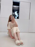 BARPHIL新中式拖鞋女2025新款室內(nèi)防滑軟底毛毛涼拖外穿時(shí)尚一字拖高級(jí)感 淺肉桂 36-37 曬單實(shí)拍圖