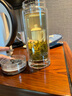 述作高檔雙層隔熱加厚玻璃杯茶杯便攜男矮胖泡茶杯透明水晶女商務(wù)水杯 聽音矮胖杯 310ML 曬單實(shí)拍圖
