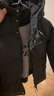 鴨鴨童裝兒童羽絨服秋冬新款男女童寬松加厚連帽短款面包服冬黑色 150 曬單實(shí)拍圖