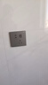 羅格朗（LEGRAND）開關(guān)插座電工電料逸景深砂銀灰色86型面板墻面暗裝電源插座 10A五孔帶開 插座 曬單實(shí)拍圖