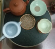 瓷之藝恒（CIZHIYIHENG）烏金石茶盤日式家用儲水茶托盤圓形簡約陶瓷干泡小茶臺石頭大茶盤 【禮盒裝】茶壺蓋碗茶具15件-大 曬單實拍圖