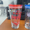 Lucky Lychee土耳其進(jìn)口玻璃杯果汁牛奶杯CocaCola可樂(lè )杯啤酒杯子創(chuàng  )意印花水杯 E經(jīng)典logo_送紅色蓋+透明吸管 曬單實(shí)拍圖