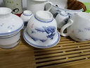 恒銘昌景德鎮(zhèn)手繪青花陶瓷茶具套裝10頭家用辦公整套功夫茶具6人蓋碗茶杯私人可印廣告logo禮品定制 青花山水玉蘭杯套裝6款杯 曬單實拍圖