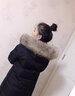 啄木鳥白鴨絨羽絨服女中長款冬季新款真貉子大毛領加厚保暖顯瘦冬裝外套 1985大紅（貉子毛帽檐） M 建議體重105-115斤 曬單實拍圖