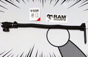 RAM車(chē)載手機支架 汽車(chē)副駕駛座椅滑軌無(wú)損安裝 越野手機導航固定支架 立桿底座+粘貼輔助件 曬單實(shí)拍圖