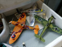 JEU4D模型二战飞机模型德国战斗机美国海盗喷火飓风拼装军事玩具 德国BF109  6只装 实拍图