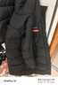 安踏冰甲羽絨服丨中長(zhǎng)鴨絨外套女春季防潑水面包服棉服162517906 曬單實(shí)拍圖