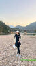 暄琰 泳衣女2025夏季分體長(cháng)袖長(cháng)褲背心保守高級感沖浪浮潛四件套泳裝 杏黃 均碼 【80-120斤】 曬單實(shí)拍圖
