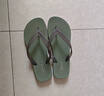 熱風(fēng)男士人字拖夏季新款時(shí)尚簡(jiǎn)約輕便沙灘拖鞋外穿夾趾拖男款 75黑綠 39-40 S 曬單實(shí)拍圖