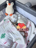 ANGI BABY嬰兒床新生兒多功能搖搖床可移動帶尿布臺可拼接大床寶寶哄睡神器 【尿布臺+椰棕墊+蚊帳+萬向輪】 曬單實拍圖