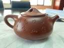 名壺秋月 宜興紫砂壺  國(guó)工許小亞全手工原礦大紅袍景舟石瓢 雙面刻繪 原礦大紅袍 180cc 曬單實(shí)拍圖